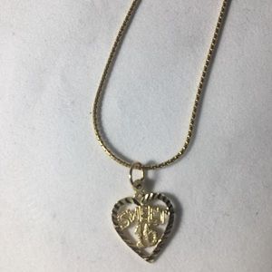 Sweet 16 gold necklace